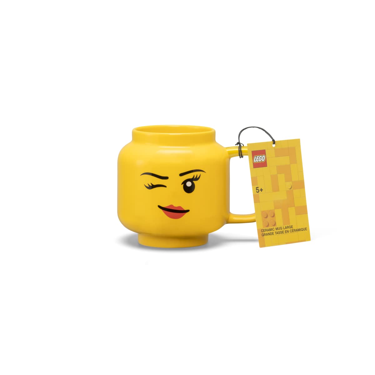 Room Copenhagen R.C. Lego 41460803 - Tazza Grande in Ceramica, Motivo: Ragazza Che strizza l'occhio