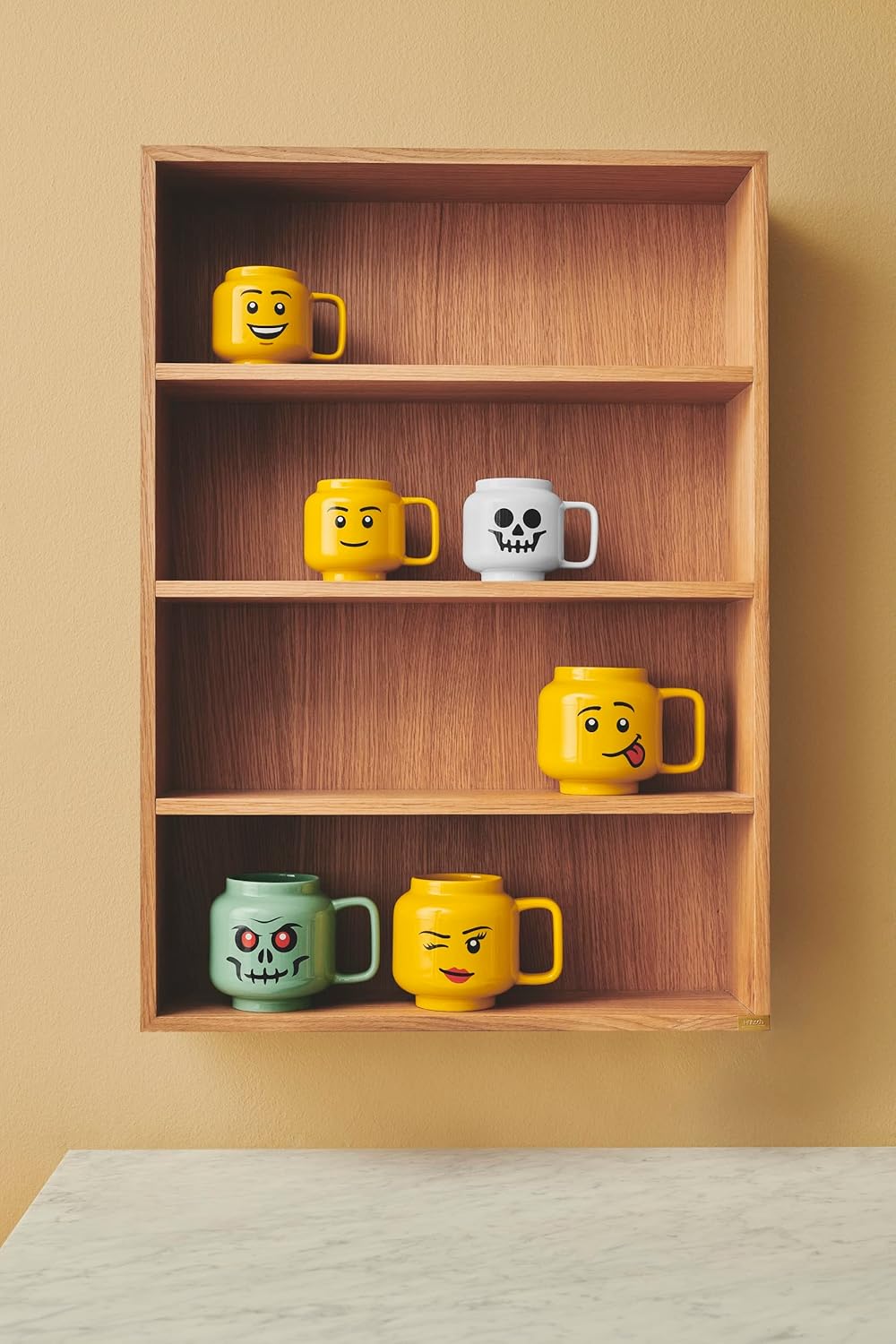 Room Copenhagen R.C. Lego 41460803 - Tazza Grande in Ceramica, Motivo: Ragazza Che strizza l'occhio