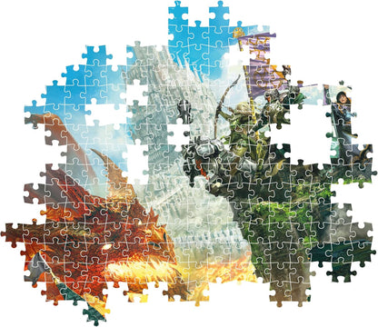 Clementoni- Dungeons & Dragons Anime Cube Dragons-500 Pezzi-Puzzle, Orizzontale, Divertimento per Adulti, Made in Italy, Multicolore, 35562