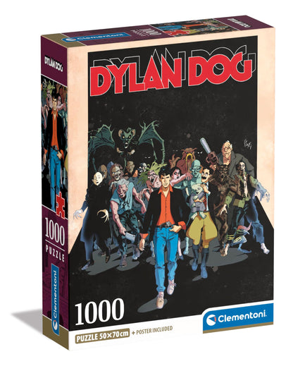 Clementoni Dylan Dog Puzzle 1000 Teile Erwachsene - Puzzle Erwachsene in 70 x 50 cm - Puzzle Erwachsene anspruchsvoll von Clementoni 39818