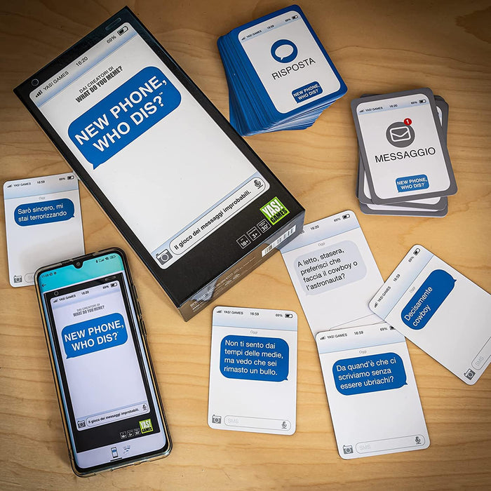 Rocco Giocattoli Yas Games - New Phone, Who Dis - L'Unico in Italiano, 18+