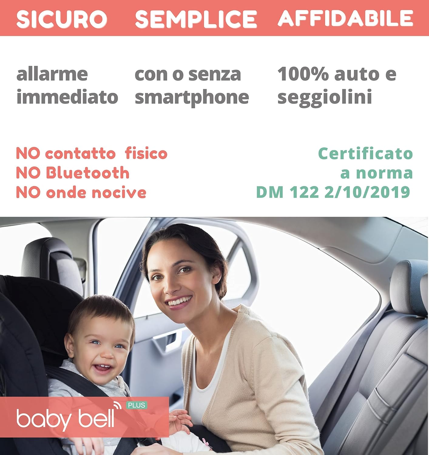 Baby Bell Plus Dispositivo Antiabbandono