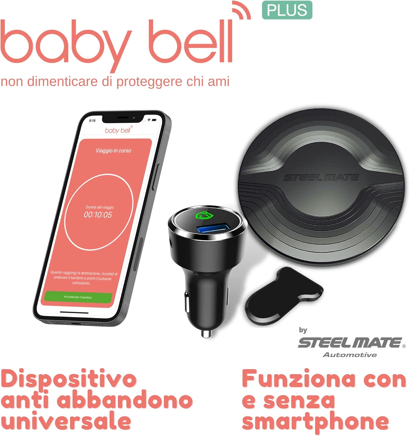 Baby Bell Plus Dispositivo Antiabbandono