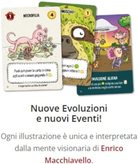 Generico MS Edizioni - Barbascurax - Evolversi Male Gioco da Tavolo Italiano Espansione (Bradipo e Zanzara