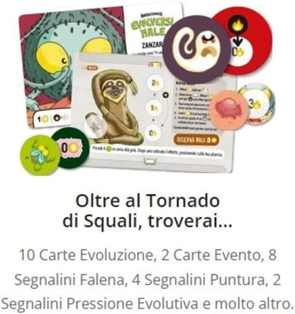 Generico MS Edizioni - Barbascurax - Evolversi Male Gioco da Tavolo Italiano Espansione (Bradipo e Zanzara