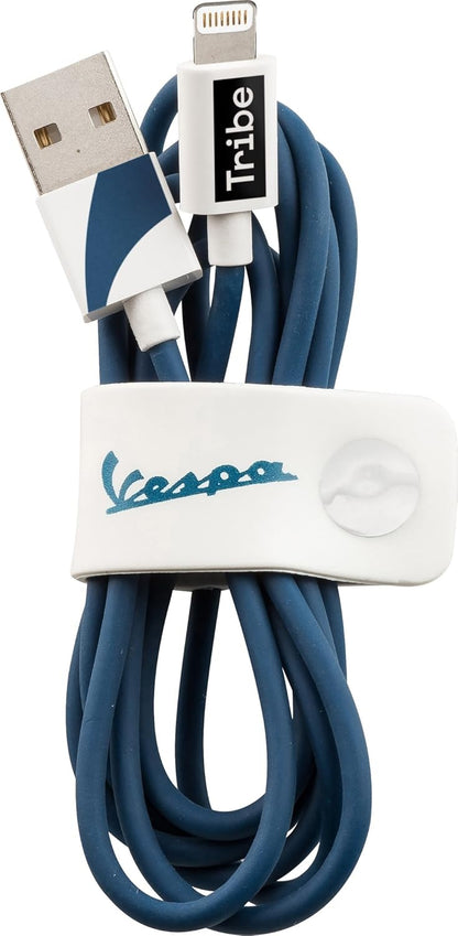 Vespa Lightning Cavo USB per Trasmissione Dati e Ricarica per Apple iPhone (120 cm) Certificato Mfi - Biancospino, Tribe CLR23403