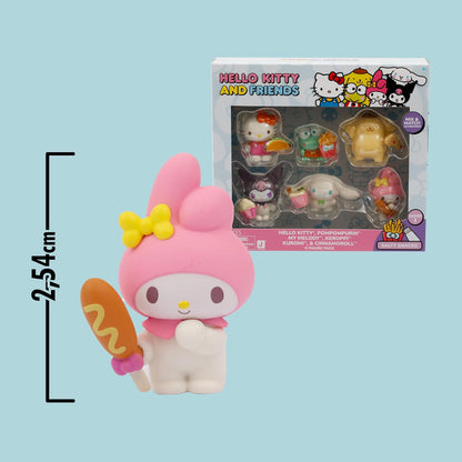 Hello Kitty And Friends Personaggi 5Cm 6 Pack