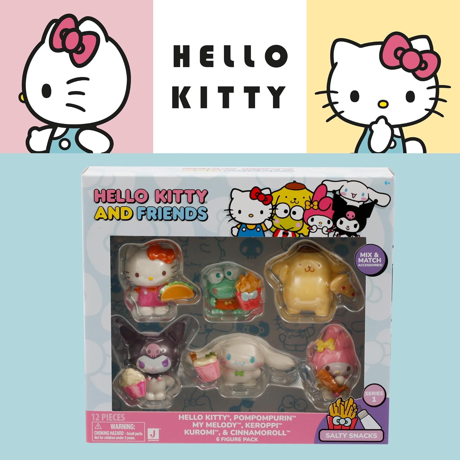 Hello Kitty And Friends Personaggi 5Cm 6 Pack