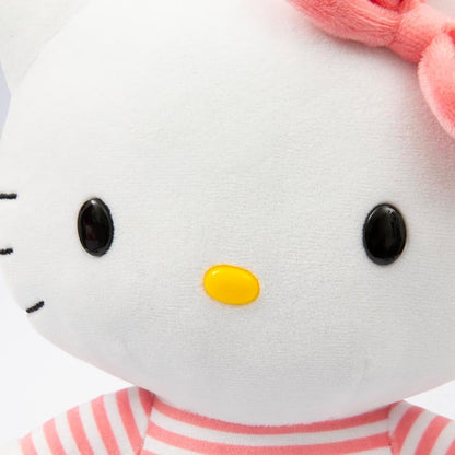 Hello Kitty, Peluche, 30 cm, Modèle Robe Denim, pour Les Enfants dès 3 Ans, HKT131