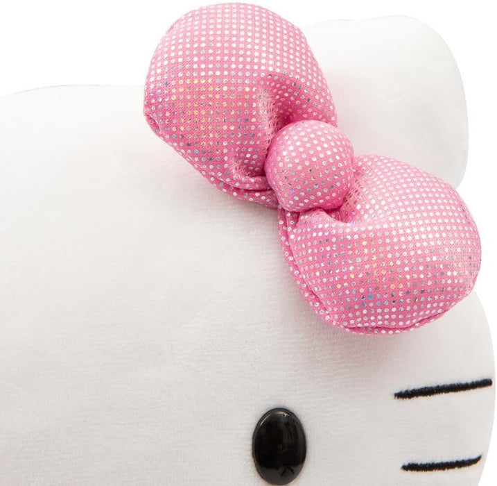 Hello Kitty Giochi Preziosi Morbido Peluche, Alto 30 cm con Outfit alla Moda, Vestitino e Fiocco in Raso Rosa, per Bambini A Partire Da 3 Anni
