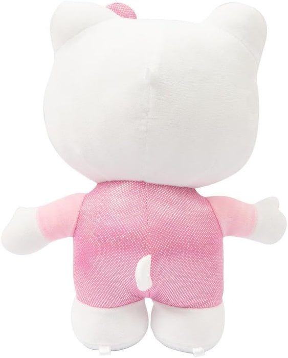 Hello Kitty Giochi Preziosi Morbido Peluche, Alto 30 cm con Outfit alla Moda, Vestitino e Fiocco in Raso Rosa, per Bambini A Partire Da 3 Anni