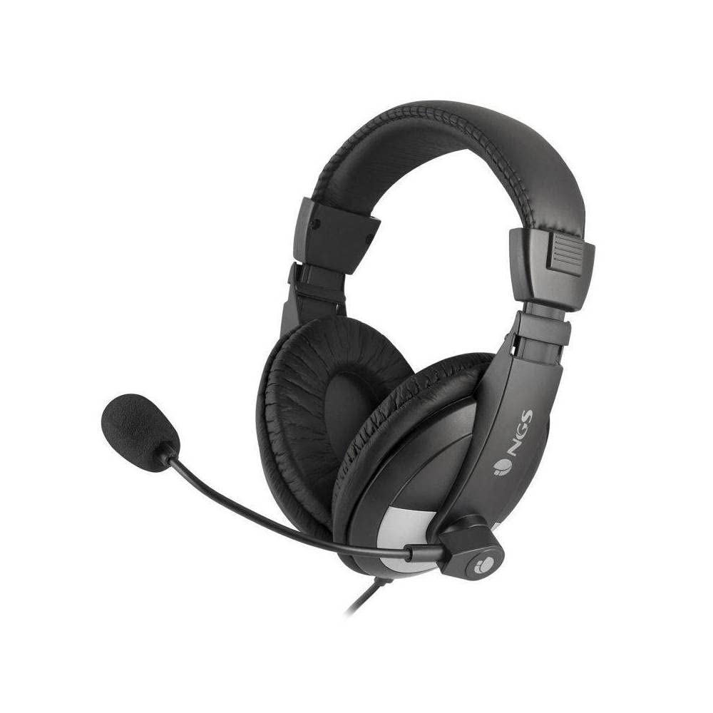 NGS MSX9 PRO - Cuffia con Archetto Imbottito, con Controllo del Volume Fino a 20 Hz, con Microfono e Connessione JACK 3.5MM
