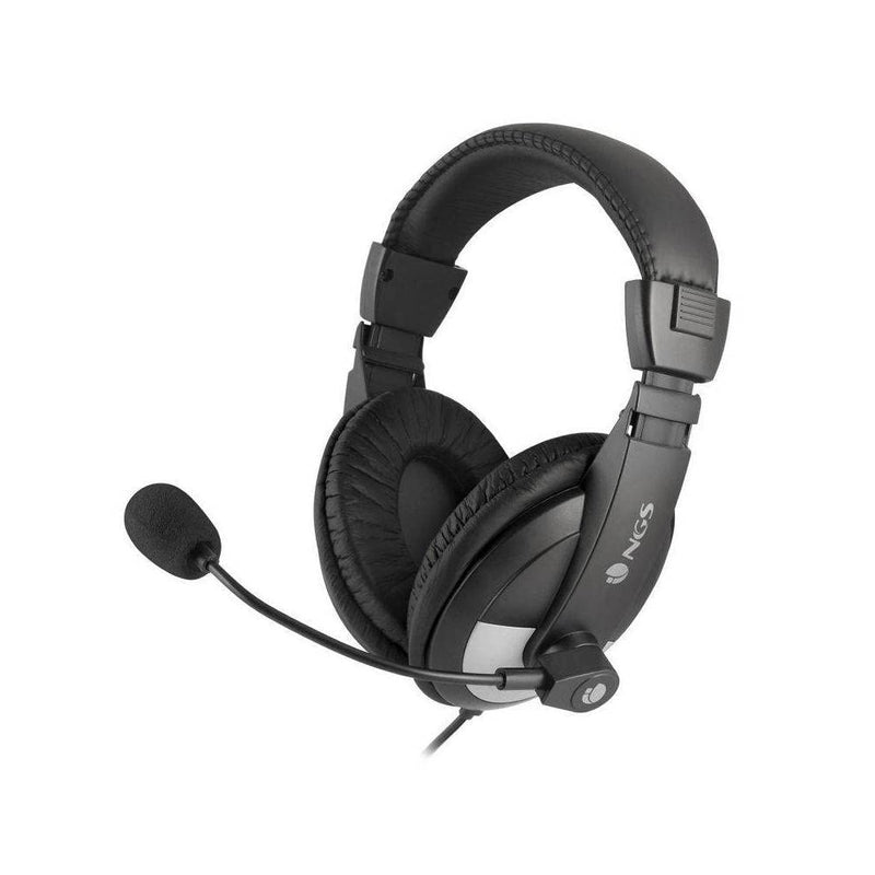 NGS MSX9 PRO - Cuffia con Archetto Imbottito, con Controllo del Volume Fino a 20 Hz, con Microfono e Connessione JACK 3.5MM