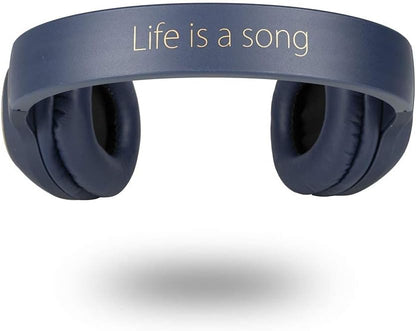 NGS ARTICA Pride Blue - Cuffie Senza Fili, Compatibili con Tecnologia Bluetooth, con Microfono, 7 Ore di Durata della Batteria, 20 Hz, Blu