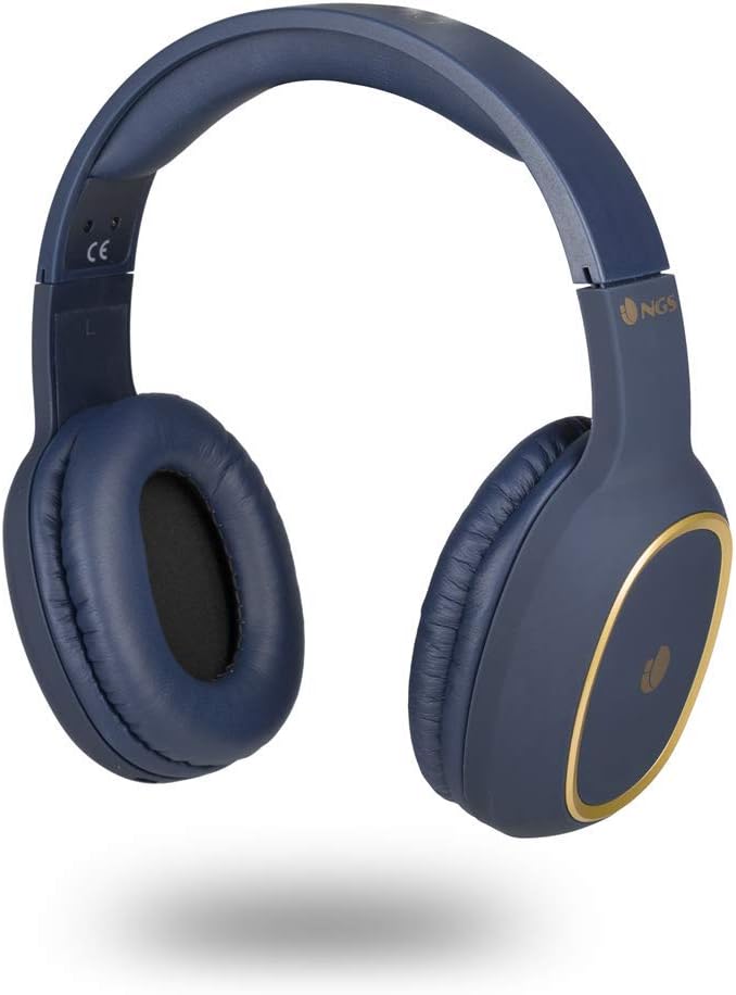 NGS ARTICA Pride Blue - Cuffie Senza Fili, Compatibili con Tecnologia Bluetooth, con Microfono, 7 Ore di Durata della Batteria, 20 Hz, Blu