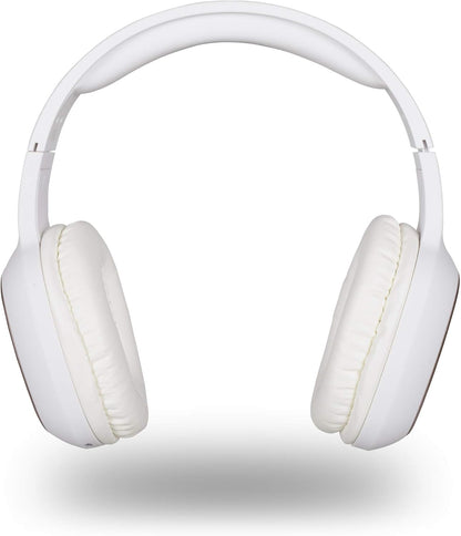 NGS ARTICA PRIDE WHITE- Cuffie Senza fili, Compatibili con Tecnologia Bluetooth, con Microfono, 7 Ore di Durata della Batteria, 20 Hz, Colore Bianco