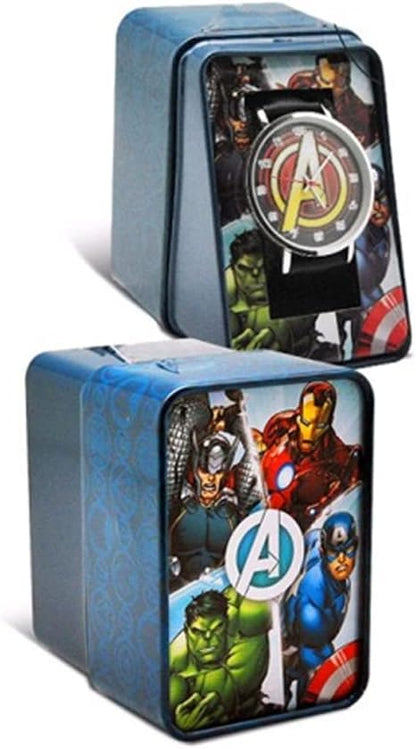 Orologio Da Polso Analogico Marvel Avengers Cinturino Pelle