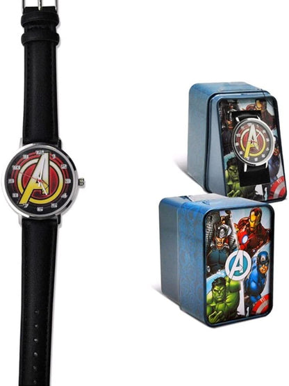 Orologio Da Polso Analogico Marvel Avengers Cinturino Pelle