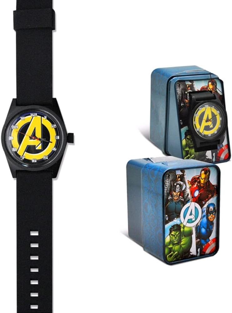 Orologio Da Polso Analogico Marvel Avengers Logo Giallo