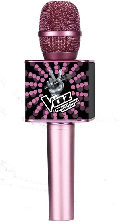 Toy Lab RPTL00101 Oficial La Voz, offizielles Karaoke-Mikrofon, Rosa und Schwarz