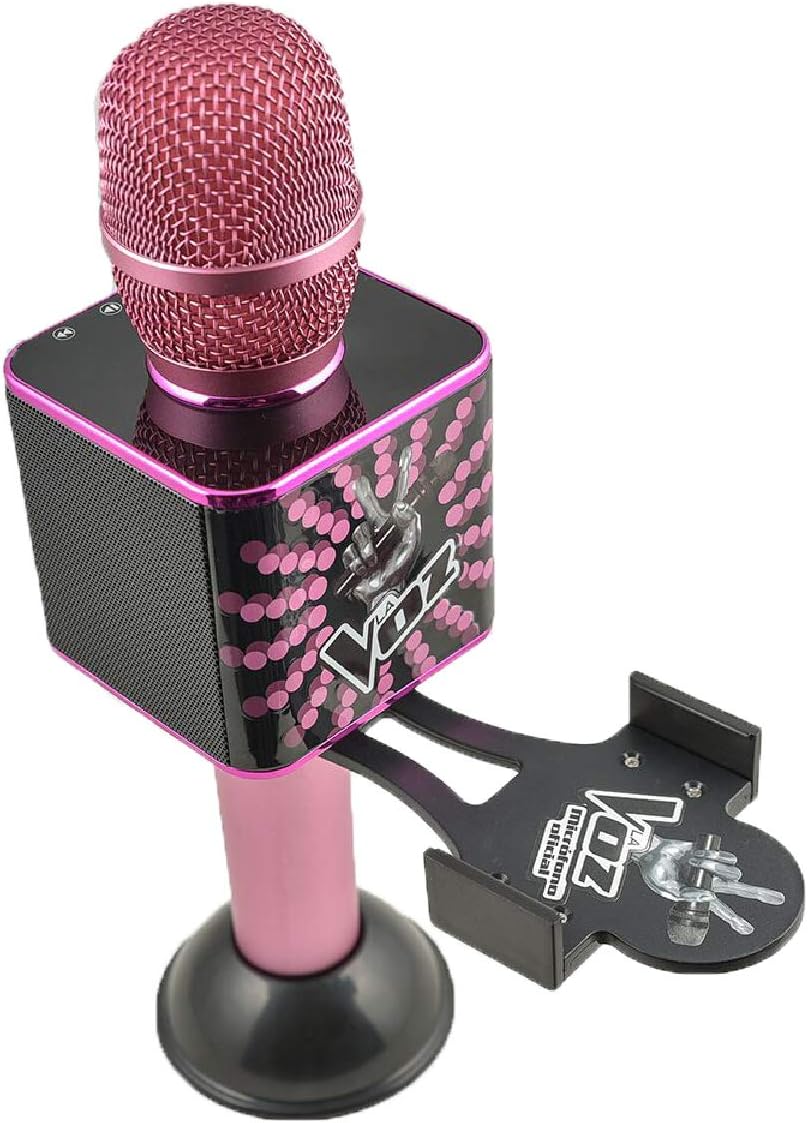 Toy Lab RPTL00101 Oficial La Voz, offizielles Karaoke-Mikrofon, Rosa und Schwarz