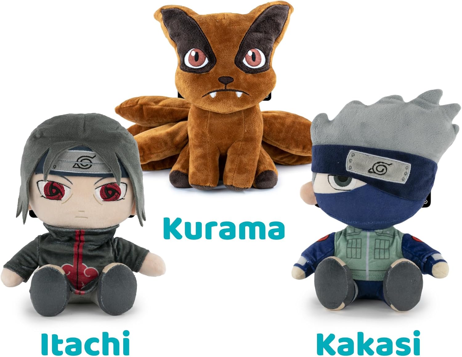 Famosa Softies - Peluche del personaggio Kakashi Hatake del Manga e Anime Naruto, 27 cm, con texture super morbida e morbida, famosa (760022203) Kakasi