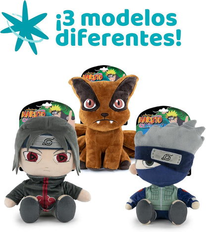 Famosa Softies - Peluche del personaggio Kakashi Hatake del Manga e Anime Naruto, 27 cm, con texture super morbida e morbida, famosa (760022203) Kakasi