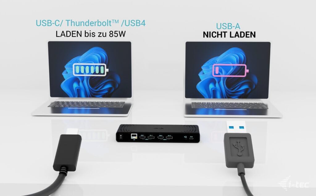 i-tec Universal Docking Station Dual 4K Display - 2X DisplayPort and 2X HDMI, 5X USB Ports