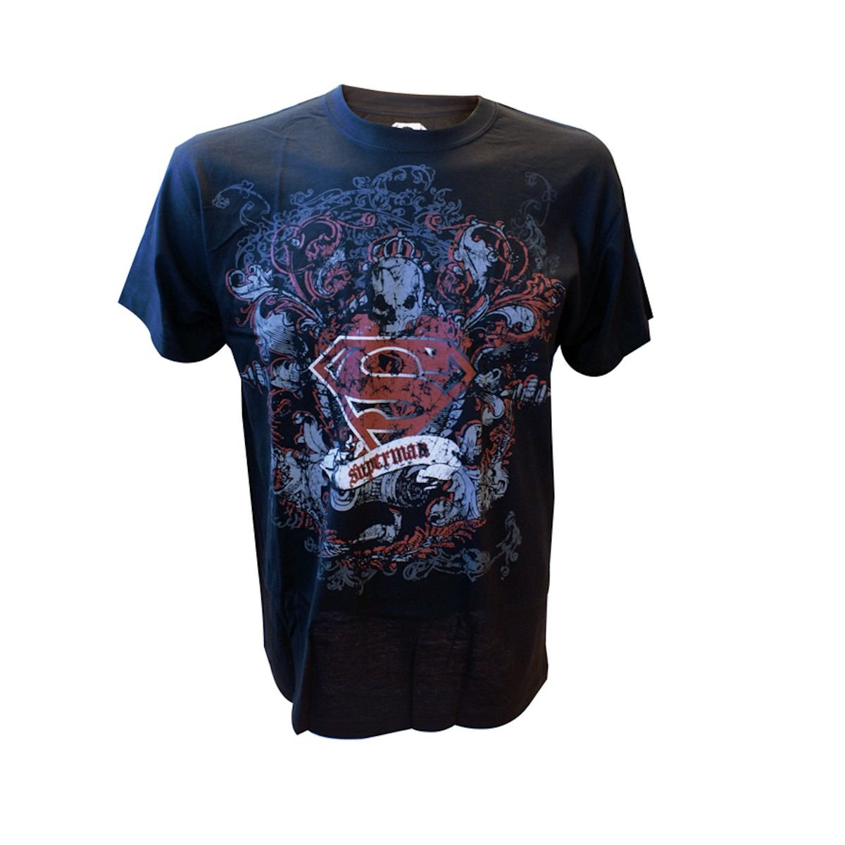 T-Shirt Superman Dark Logo Nero S