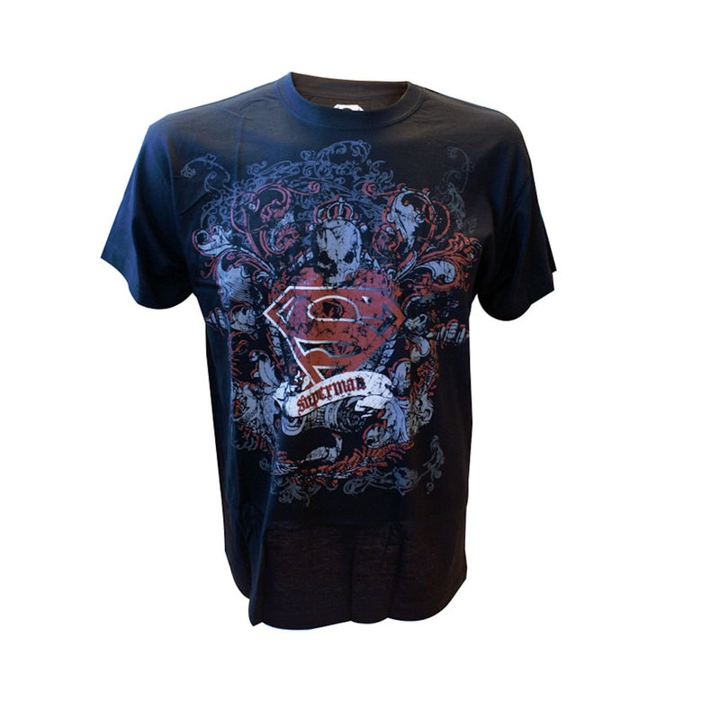 T-Shirt Superman Dark Logo Nero S
