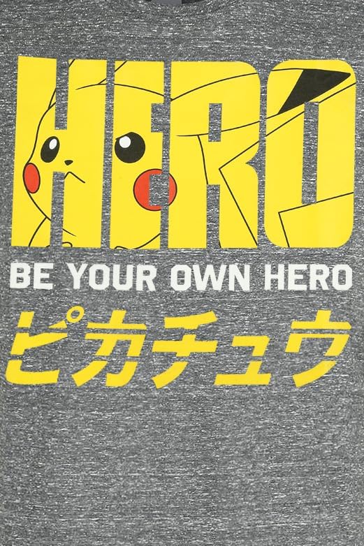 Pokemon - T-Shirt Pokemon Pikachu Pika Hero Uomo Xxl