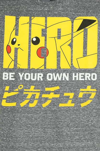Pokemon - T-Shirt Pokemon Pikachu Pika Hero Uomo Xxl