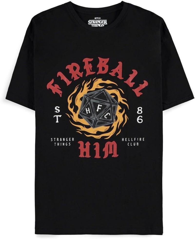 T-Shirt Stranger Things Hellfire Club Fireball Him Xxl
