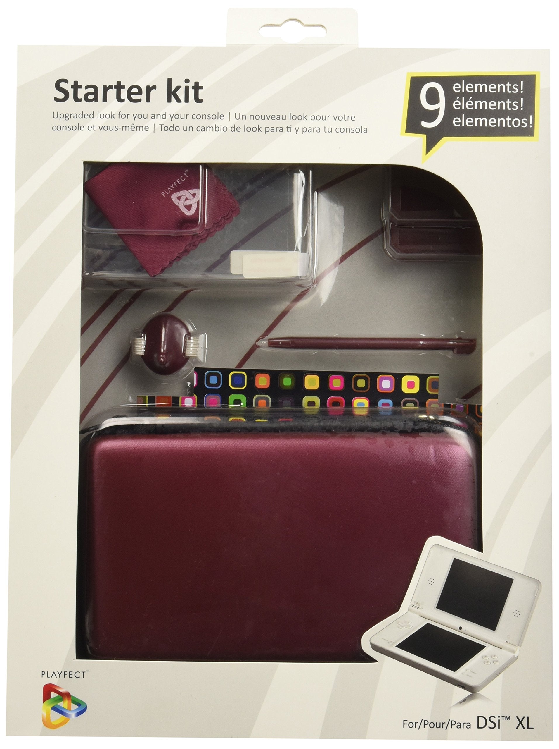 Playfect Kit 9 in 1 Rosso 3DSXL DSIXL