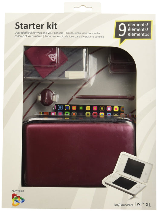 Playfect Kit 9 in 1 Rosso 3DSXL DSIXL