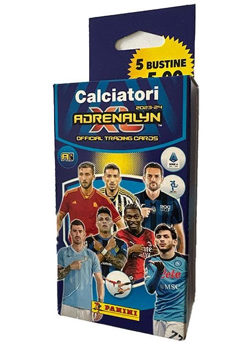 PANINI CARD CALCIATORI ADRENALYN 2023-24 ECOBLISTER 5 BUSTE SPORT - CARTE DA GIOCO/COLLEZIONE