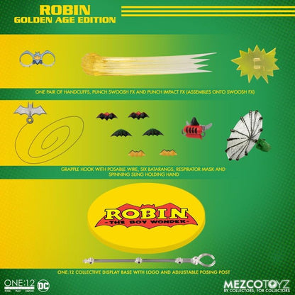 Mezco One:12 Collective Robin: Golden Age Edition Action Figure