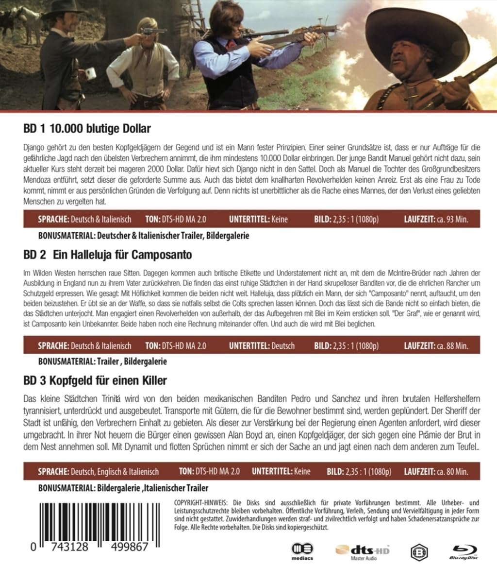 ITALIEN WESTERN BLU-RAY BUNDLE NR. 2 (3 BLU-RAYS