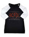AC/DC T Shirt Hell Aint A Bad Place Ufficiale Nero Raglan 3/4 Sleeve da Donna Size XXXXL