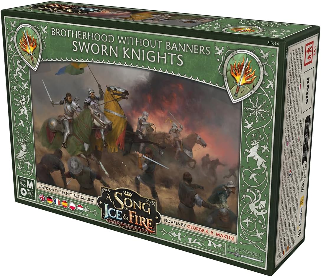 CMON, A Song of Ice & Fire - Brotherhood Sworn Knights (Knights of the Brotherhood without Banner), Expansion, Tabletop, 2 Players, Ages 14+, 45-60 Minutes, German
