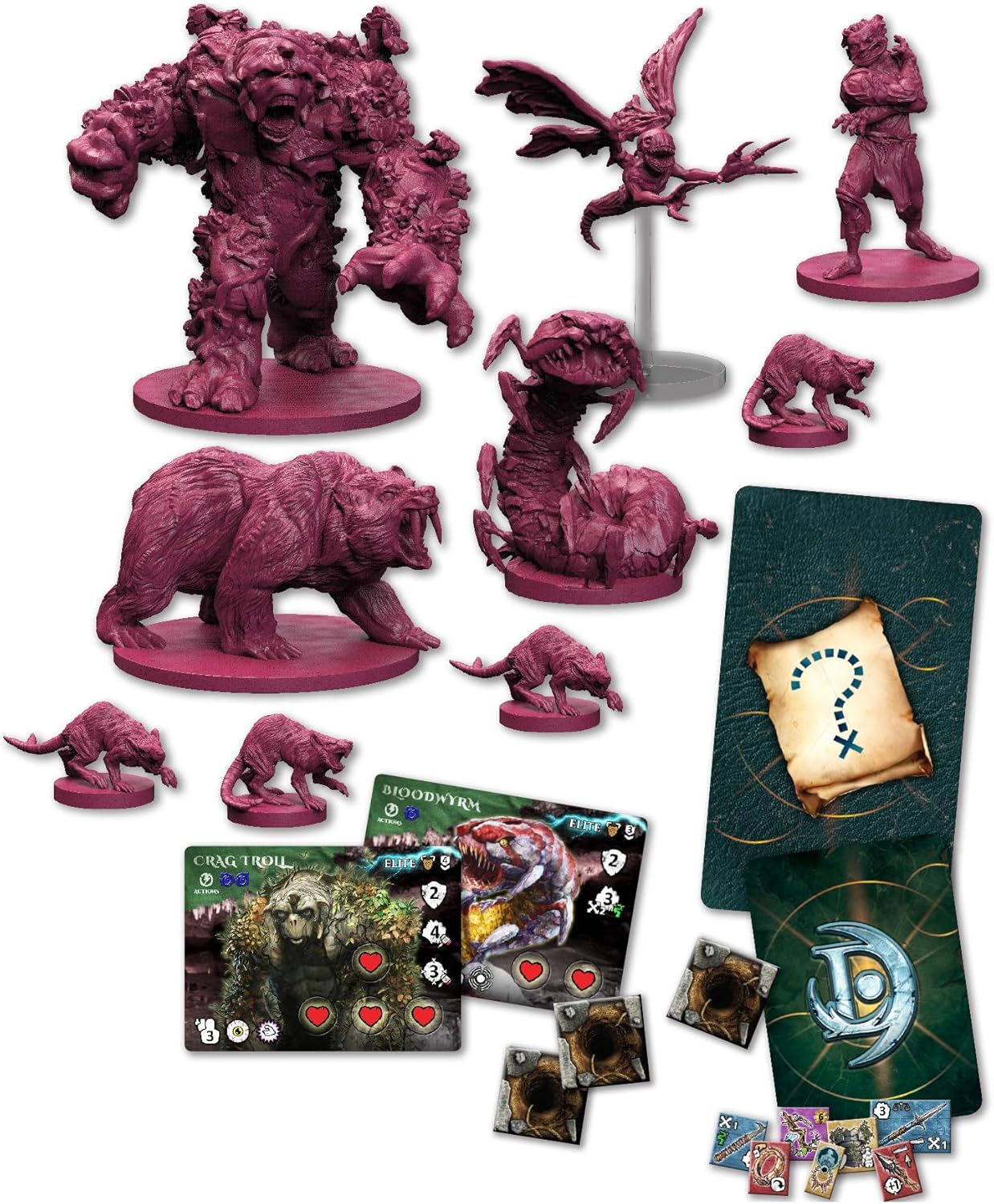 Maladum Beasts of Enveron Expansion - Wandering Monster/Wildlife Supplement for Larger Games Battle Systems Dungeon Crawler Modular Terrain