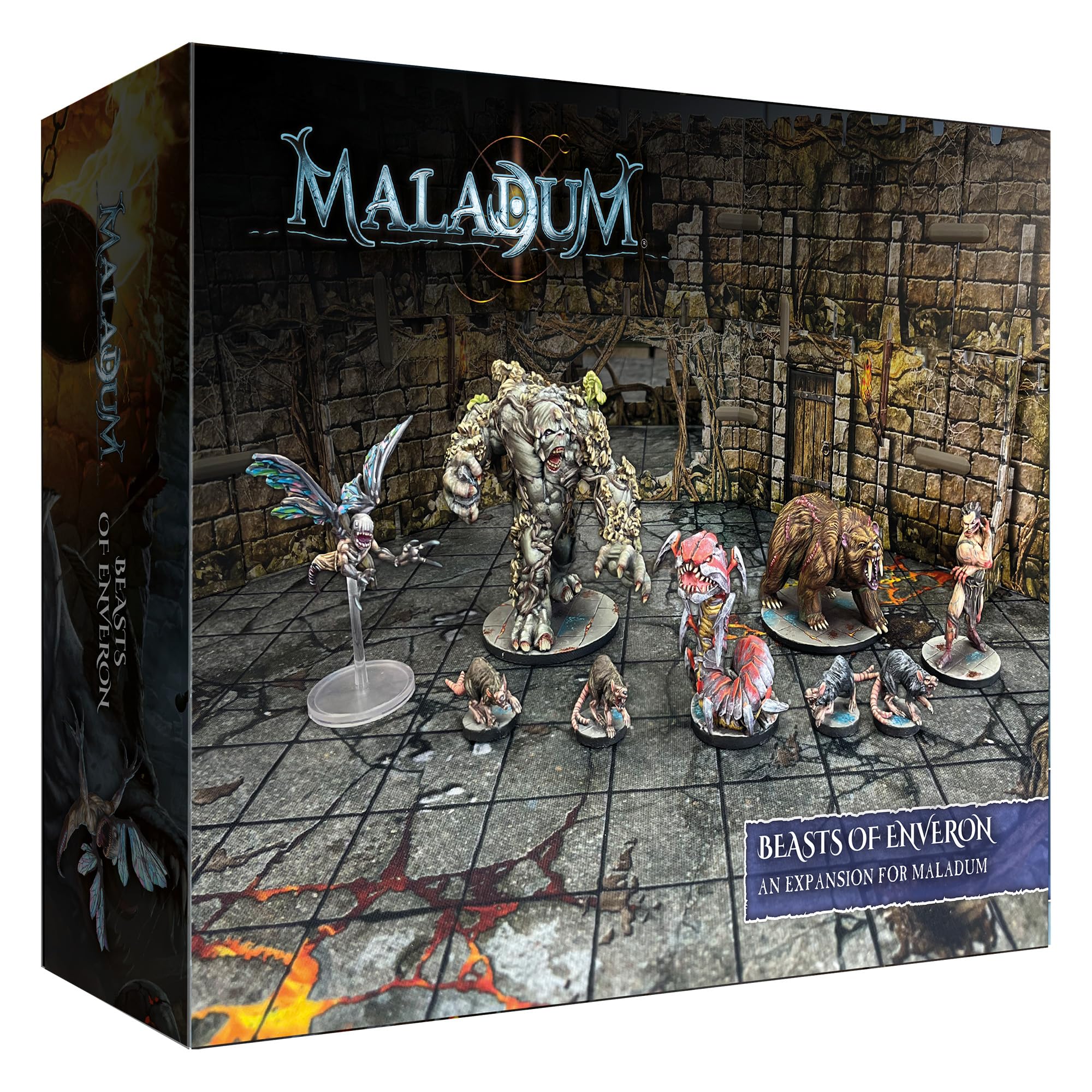 Maladum Beasts of Enveron Expansion - Wandering Monster/Wildlife Supplement for Larger Games Battle Systems Dungeon Crawler Modular Terrain