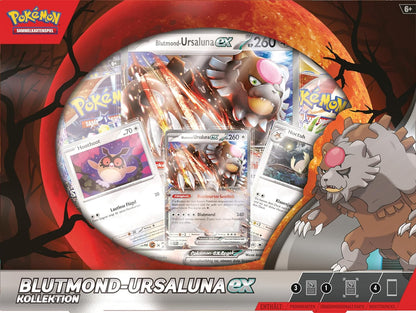 Pokémon - Trading Card Game: Blood Moon Ursaluna-ex Collection (1 Holographic Promo Card, 2 Holographic Cards, 1 Oversized Holographic Card & 4 Booster Packs)