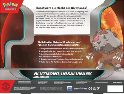 Pokémon - Trading Card Game: Blood Moon Ursaluna-ex Collection (1 Holographic Promo Card, 2 Holographic Cards, 1 Oversized Holographic Card & 4 Booster Packs)