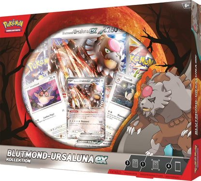 Pokémon - Trading Card Game: Blood Moon Ursaluna-ex Collection (1 Holographic Promo Card, 2 Holographic Cards, 1 Oversized Holographic Card & 4 Booster Packs)