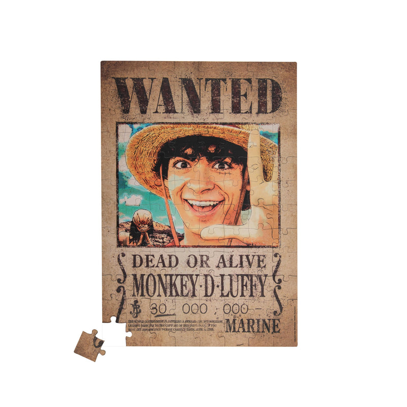 Cinereplicas One Piece - Wanted Luffy Magnetic Puzzle - 96 pcs 29x20cm - Official License