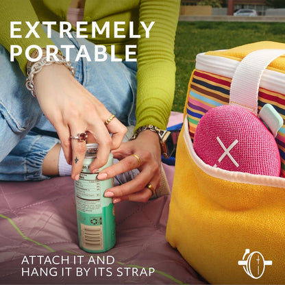 Ultimate Ears MINIROLL Ultra-Portable Waterproof Bluetooth Speaker, Big Bass, IP67 Dustproof, 40 m (131 ft) Range - Calming