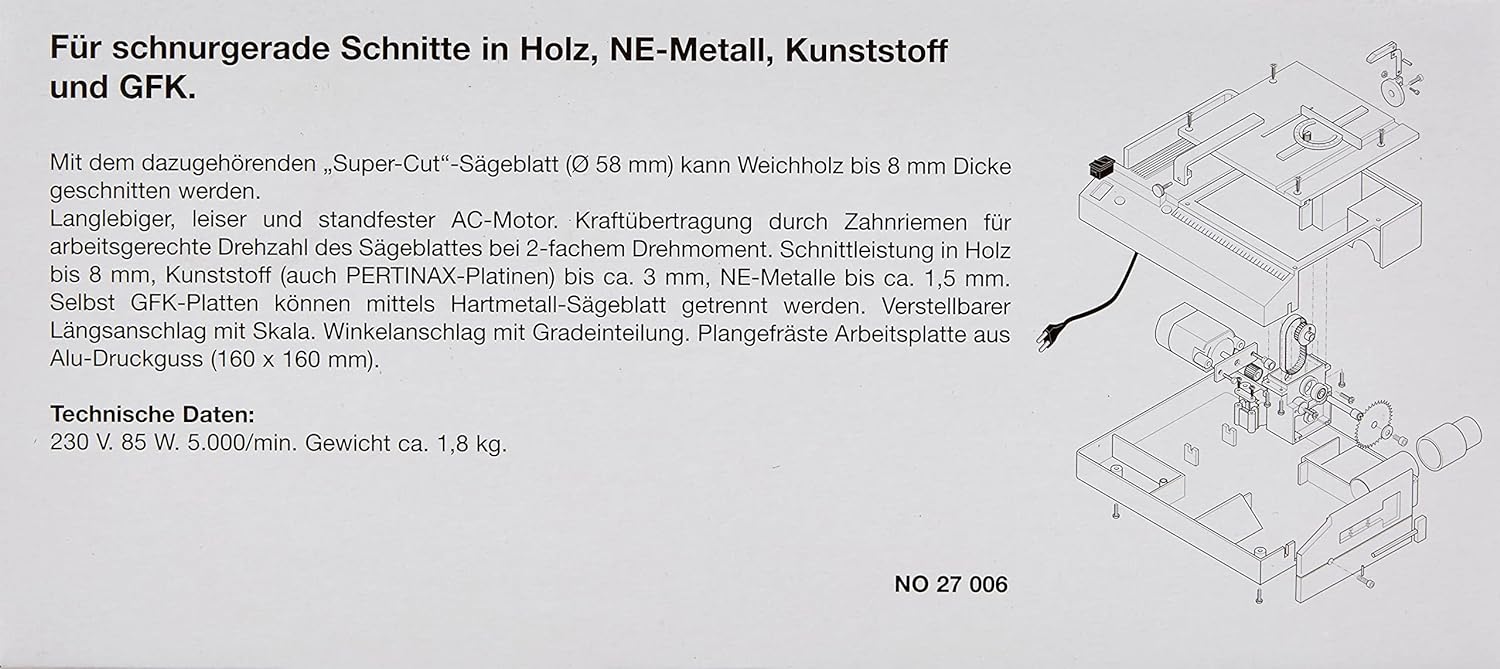 Proxxon - Tafelcirkelzaag Ks 230