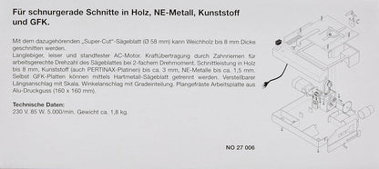 Proxxon - Tafelcirkelzaag Ks 230