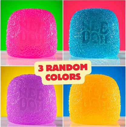 Schylling NeeDoh Gumdrop Strukturiertes sensorisches Fidget-Spielzeug, Farben können variieren, 3 Stück